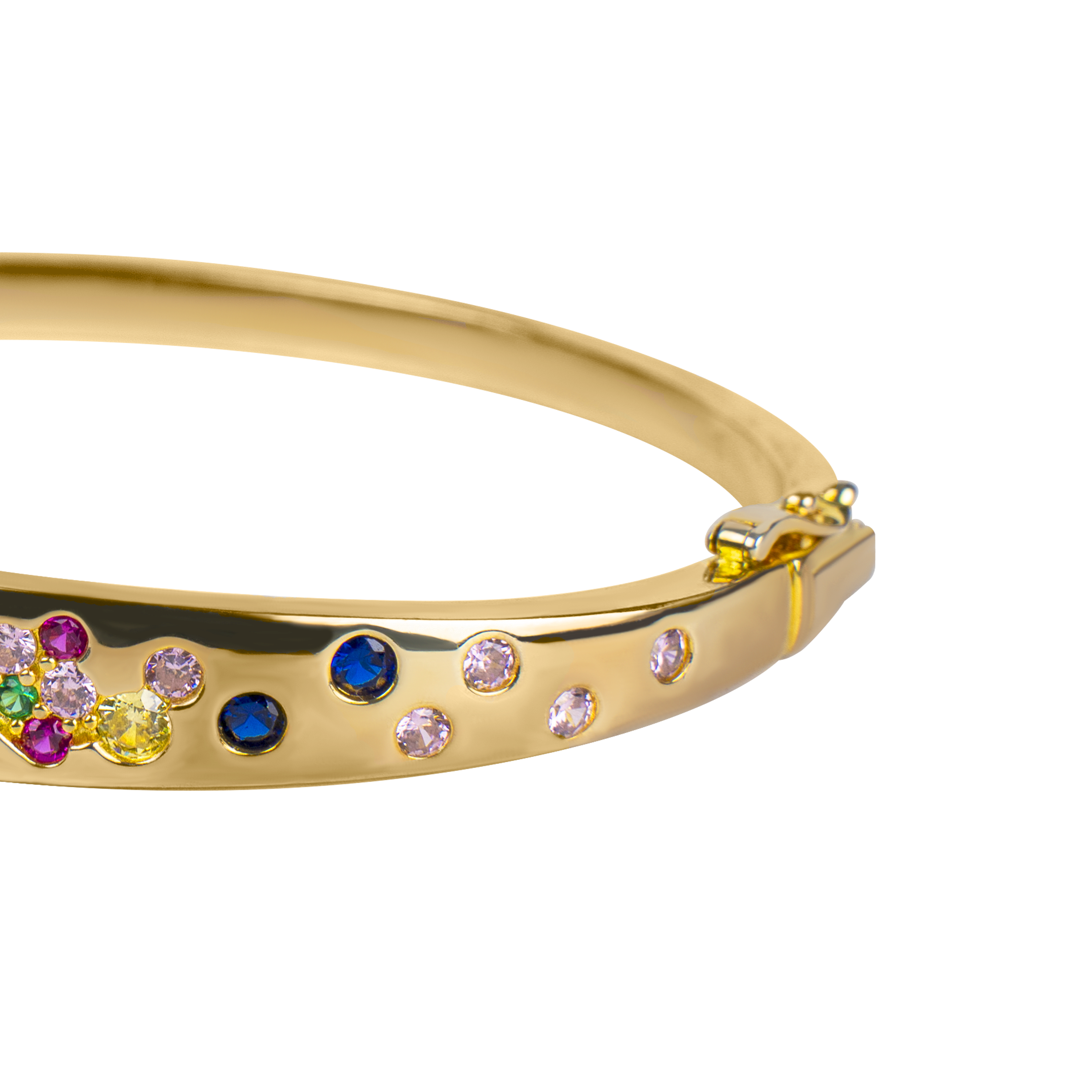 Love Wins Rainbow Zirconia Bracelet (Sterling Sliver, Gold Plated)