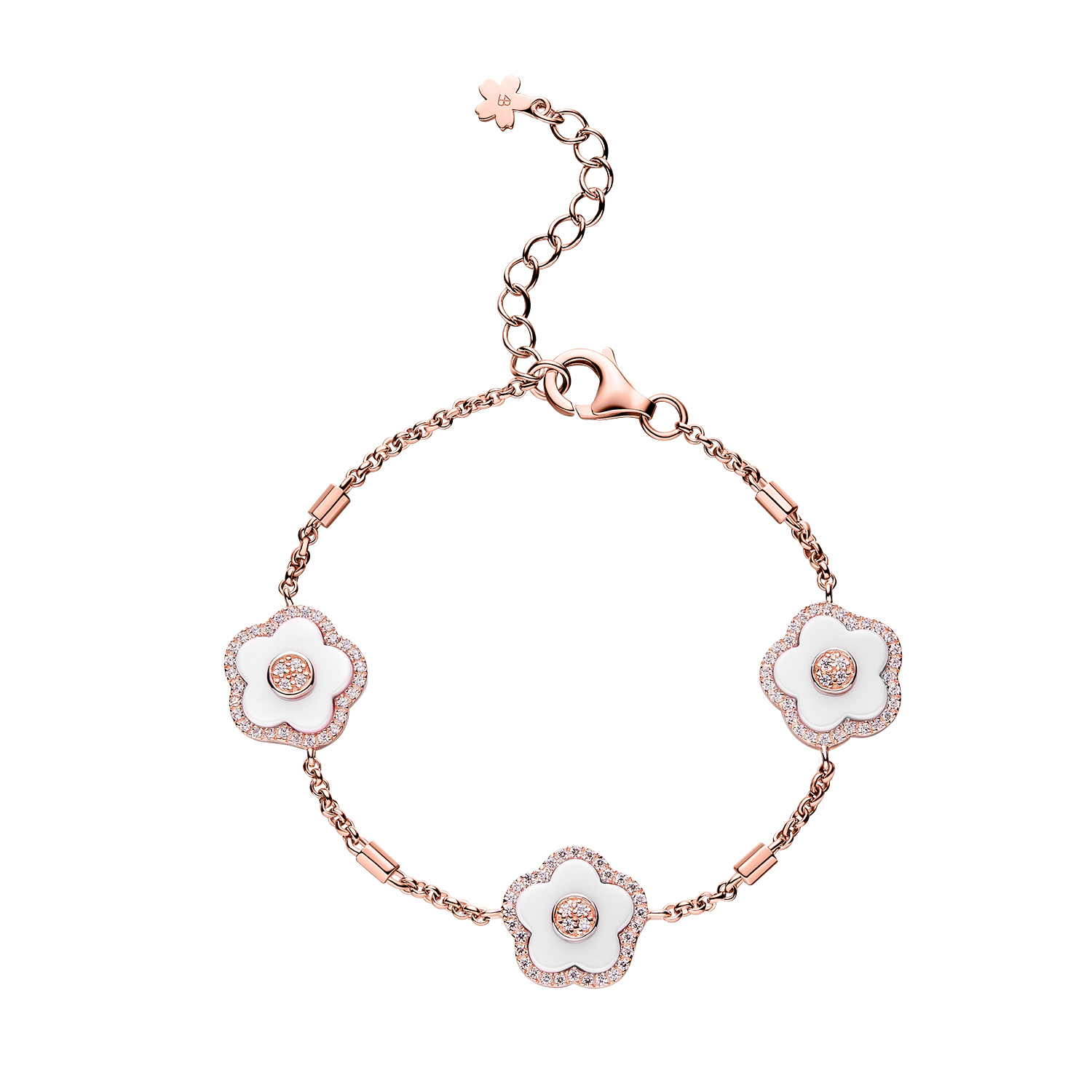 Women's Watches-Blue Cherry Blossom Watch-Leather Strap Watch