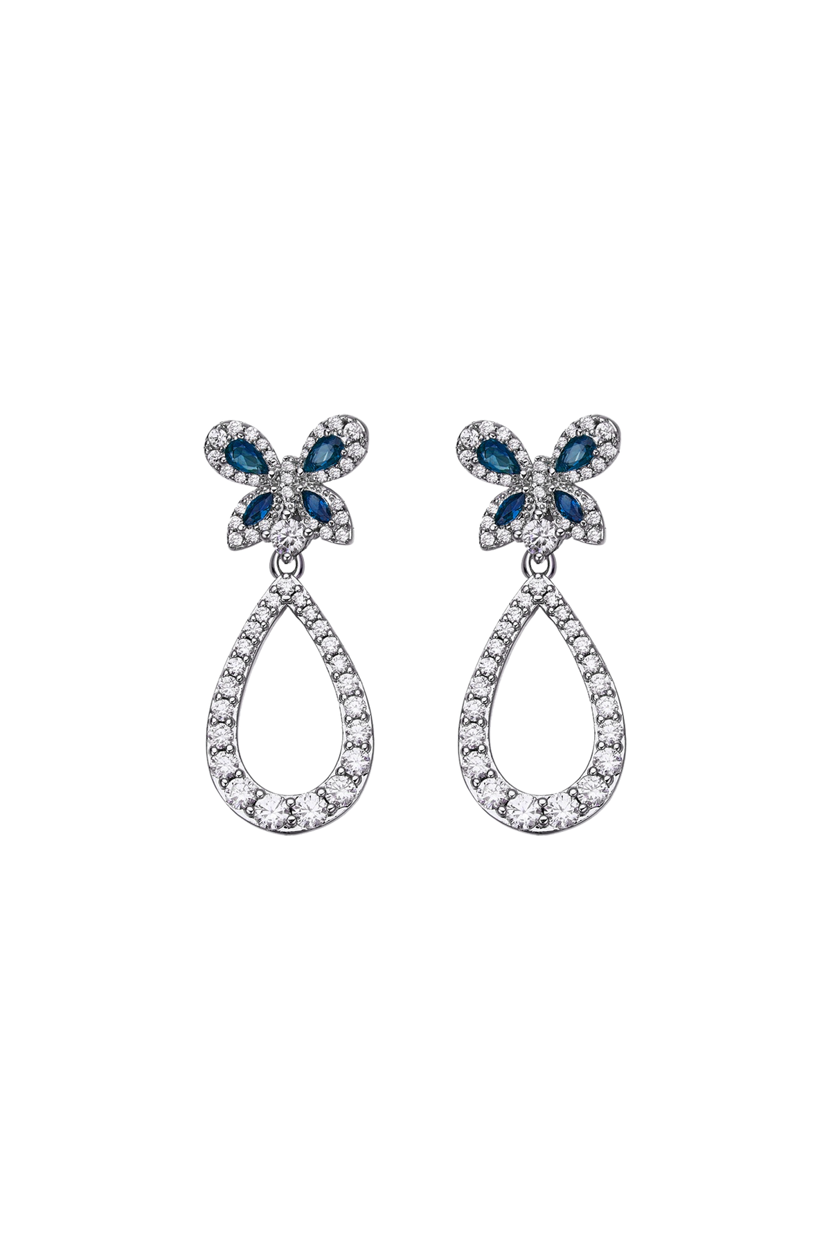 Butterfly Garden Earrings Silver