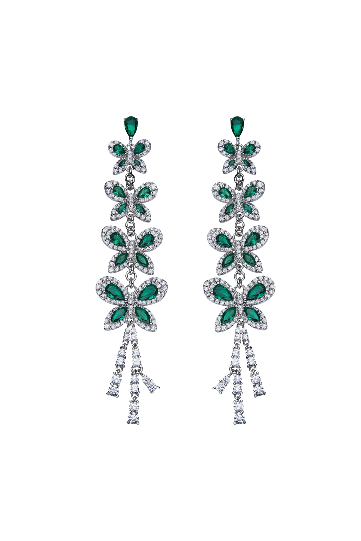 Butterfly Garden Earrings Silver