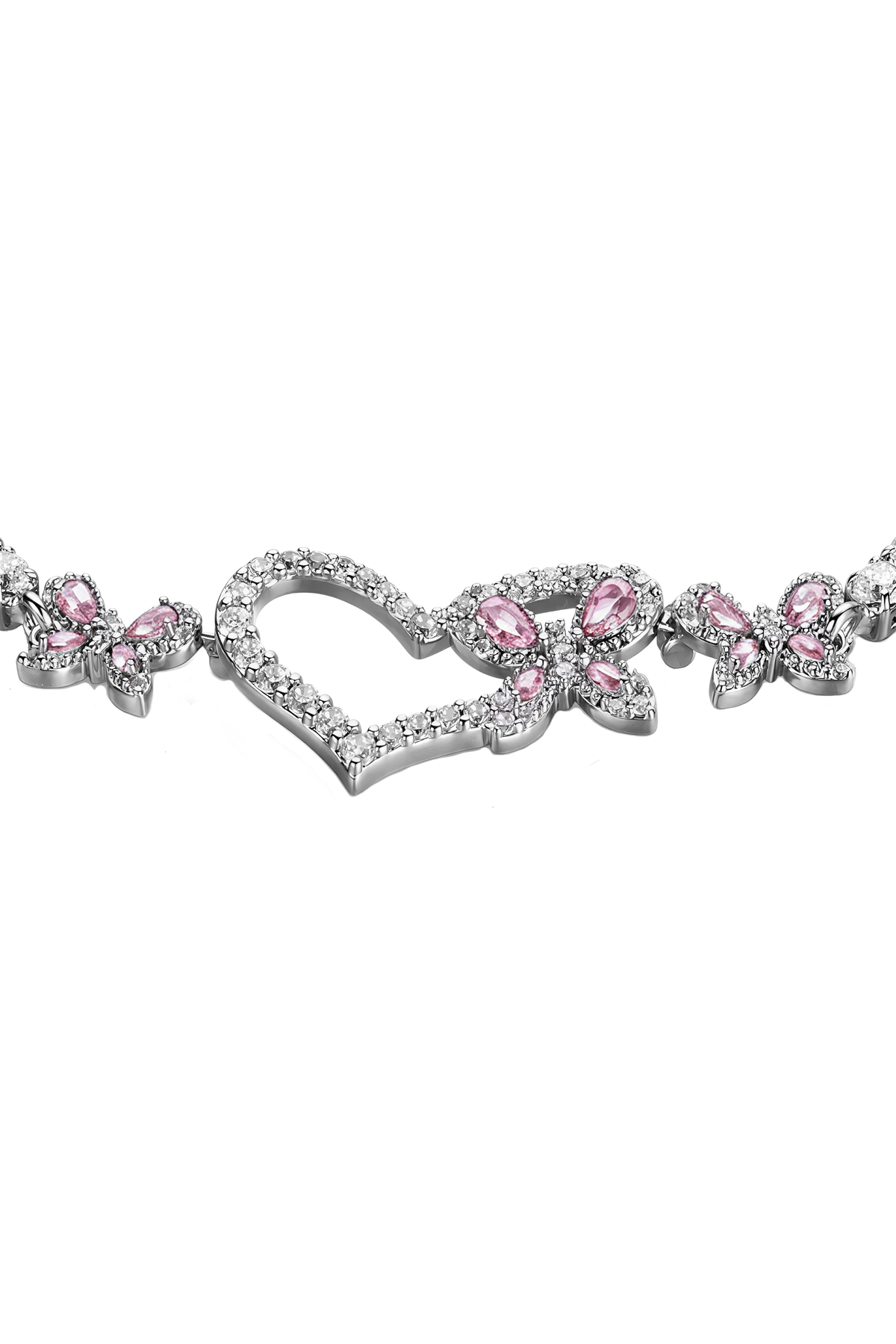 Butterfly Garden & Necklace & Stud Earrings & Bracelet Silver
