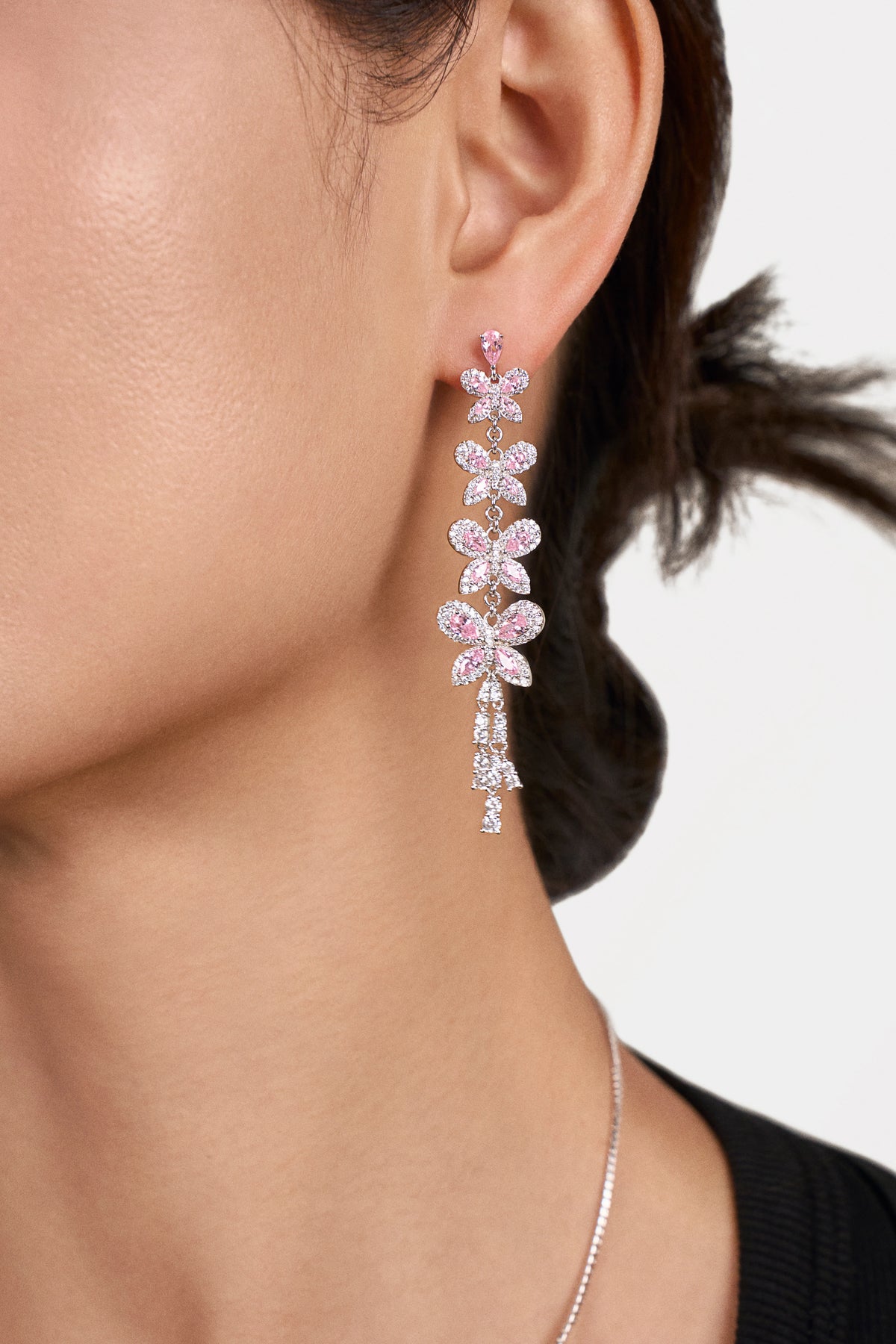 Butterfly Garden Earrings Silver