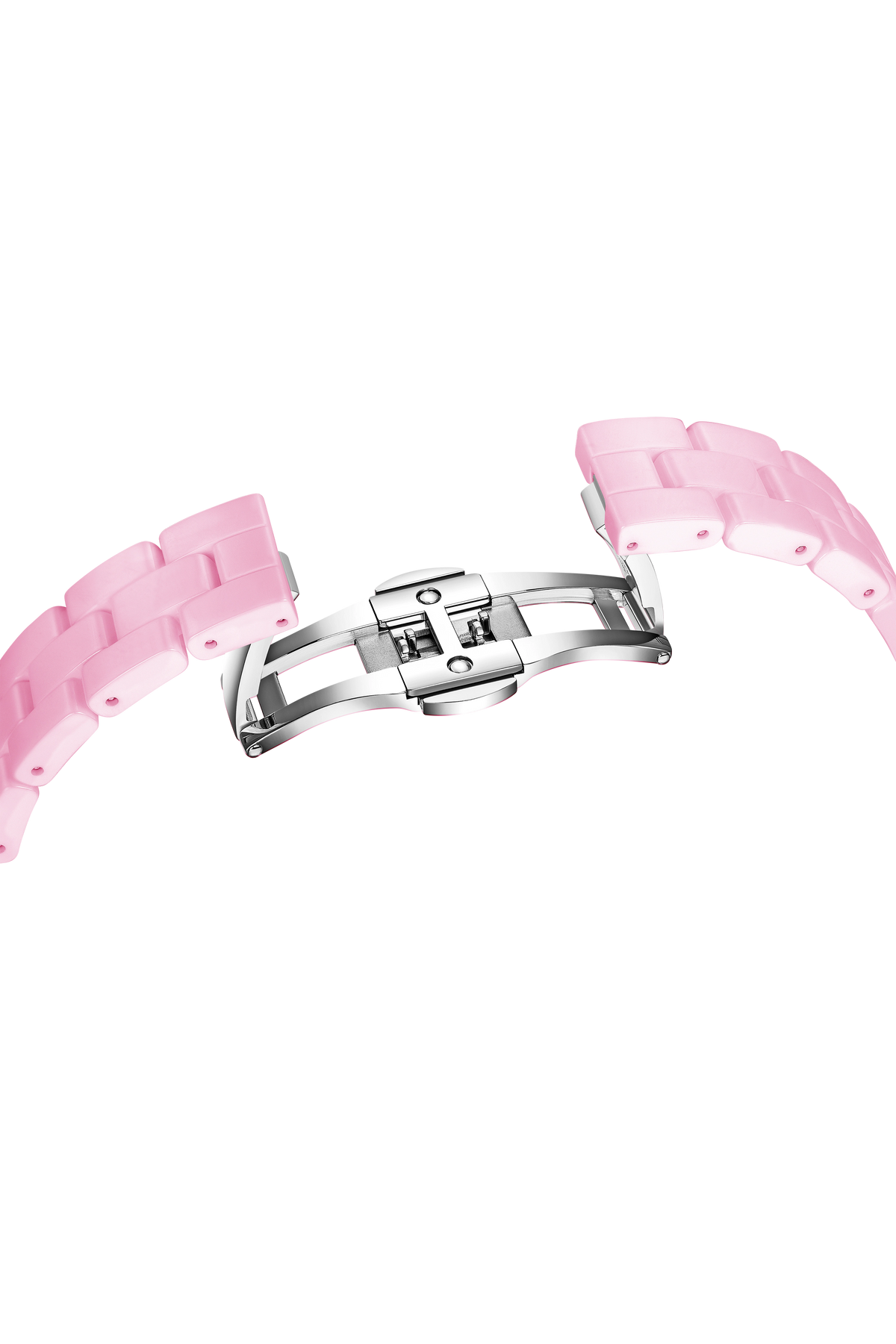 Cherry Blossom Ceramic Pink Dial Bracelet Watch