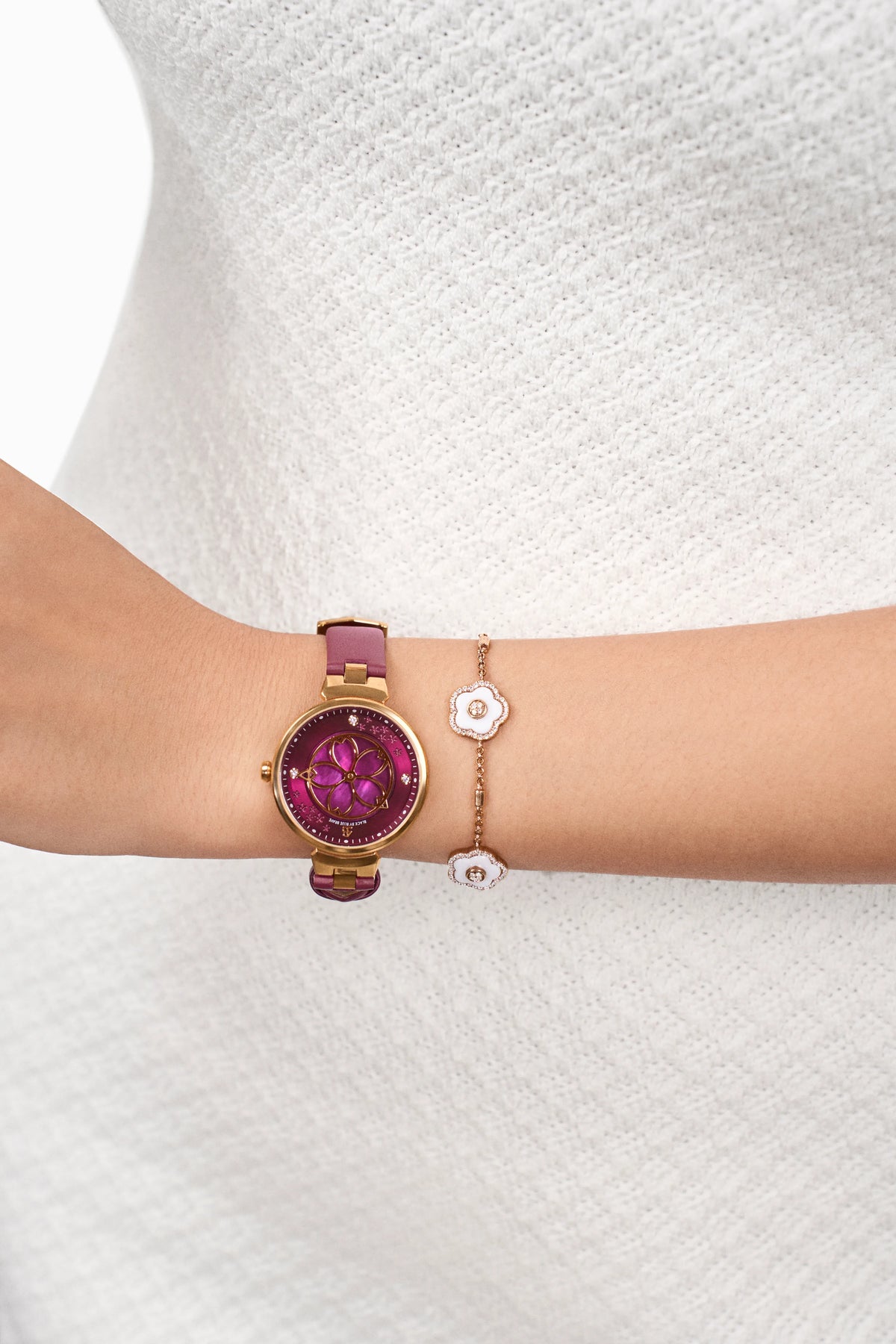 Cherry Blossom Classic Ruby Red Dial Rose Gold