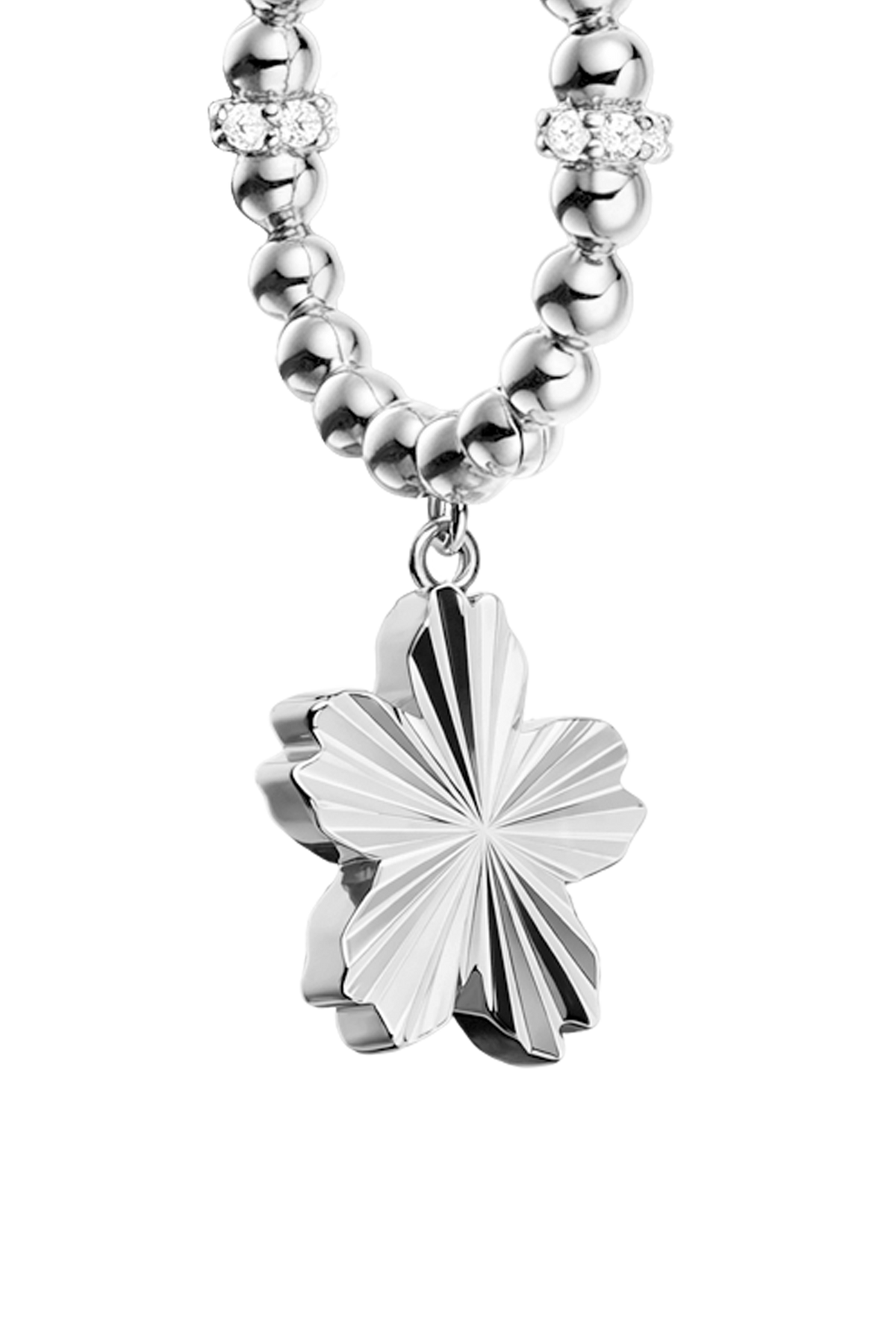 Cherry Blossom Gleam Earrings Silver