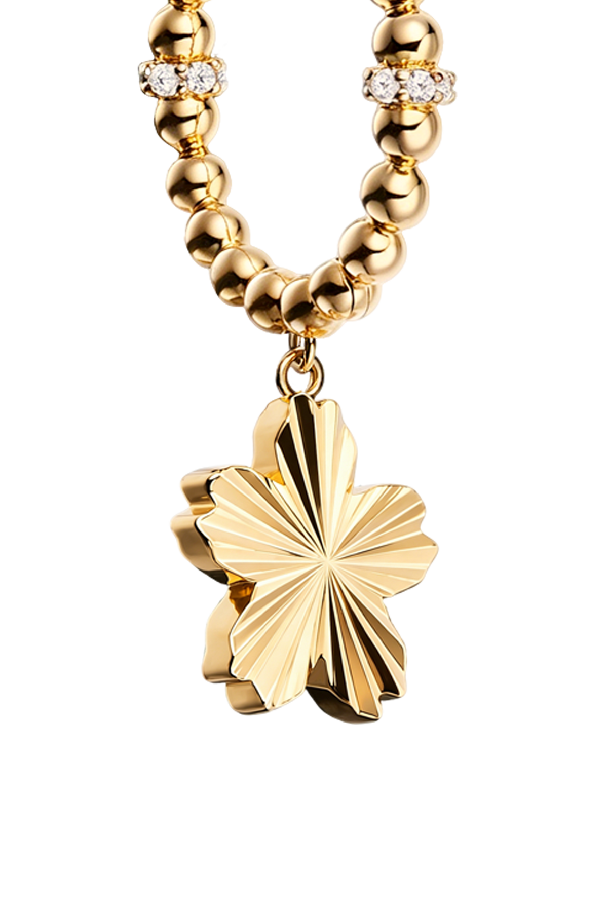 Cherry Blossom Gleam Earrings Gold