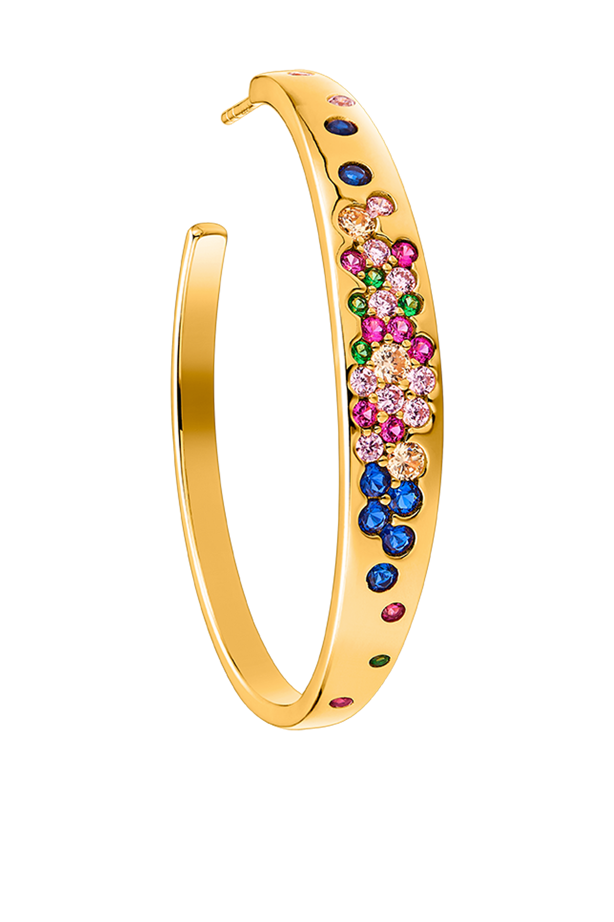 Love Wins Rainbow Earrings Gold