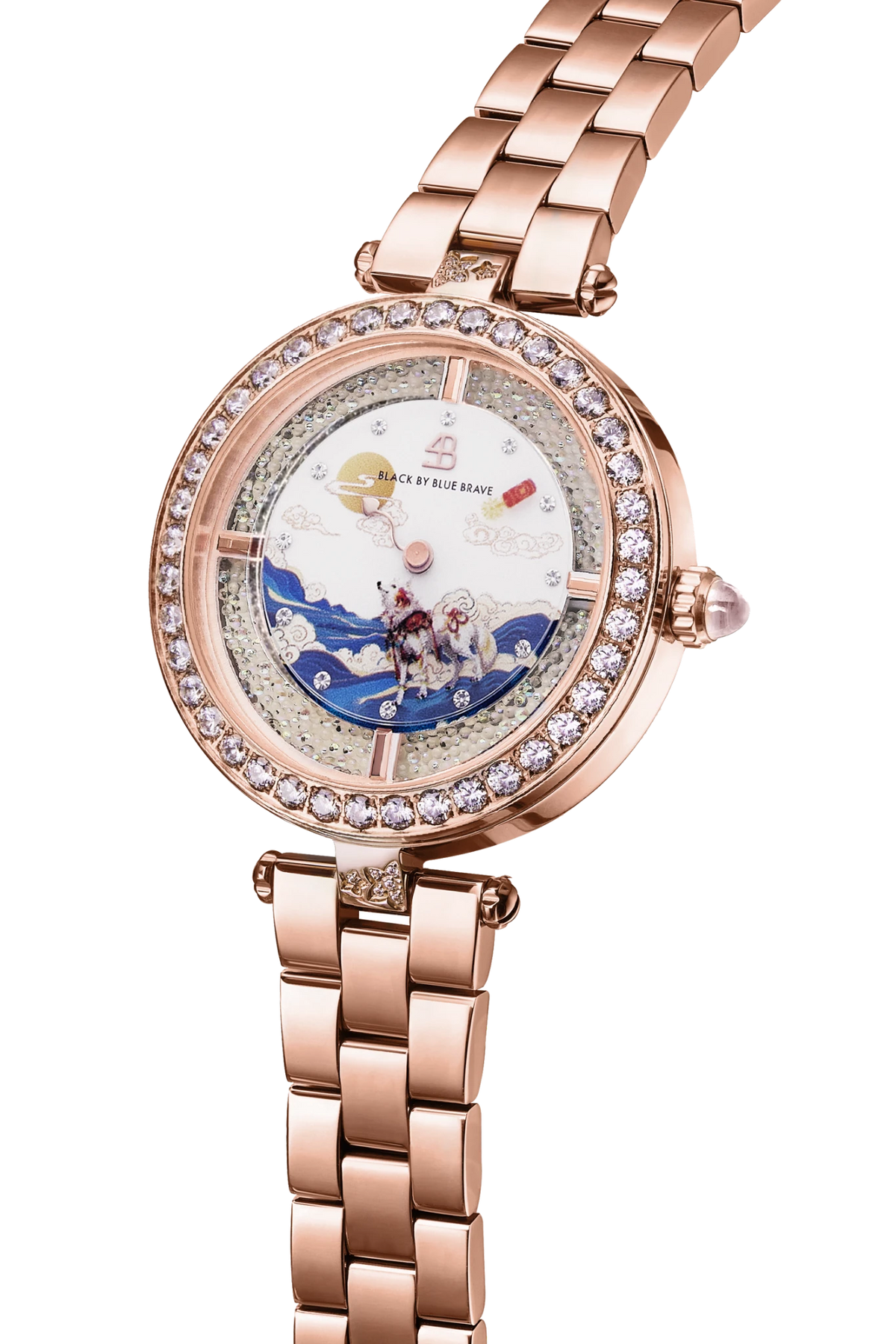 Orbita Dog Rose Gold Bracelet Watch - BLACK BY BLUE BRAVE