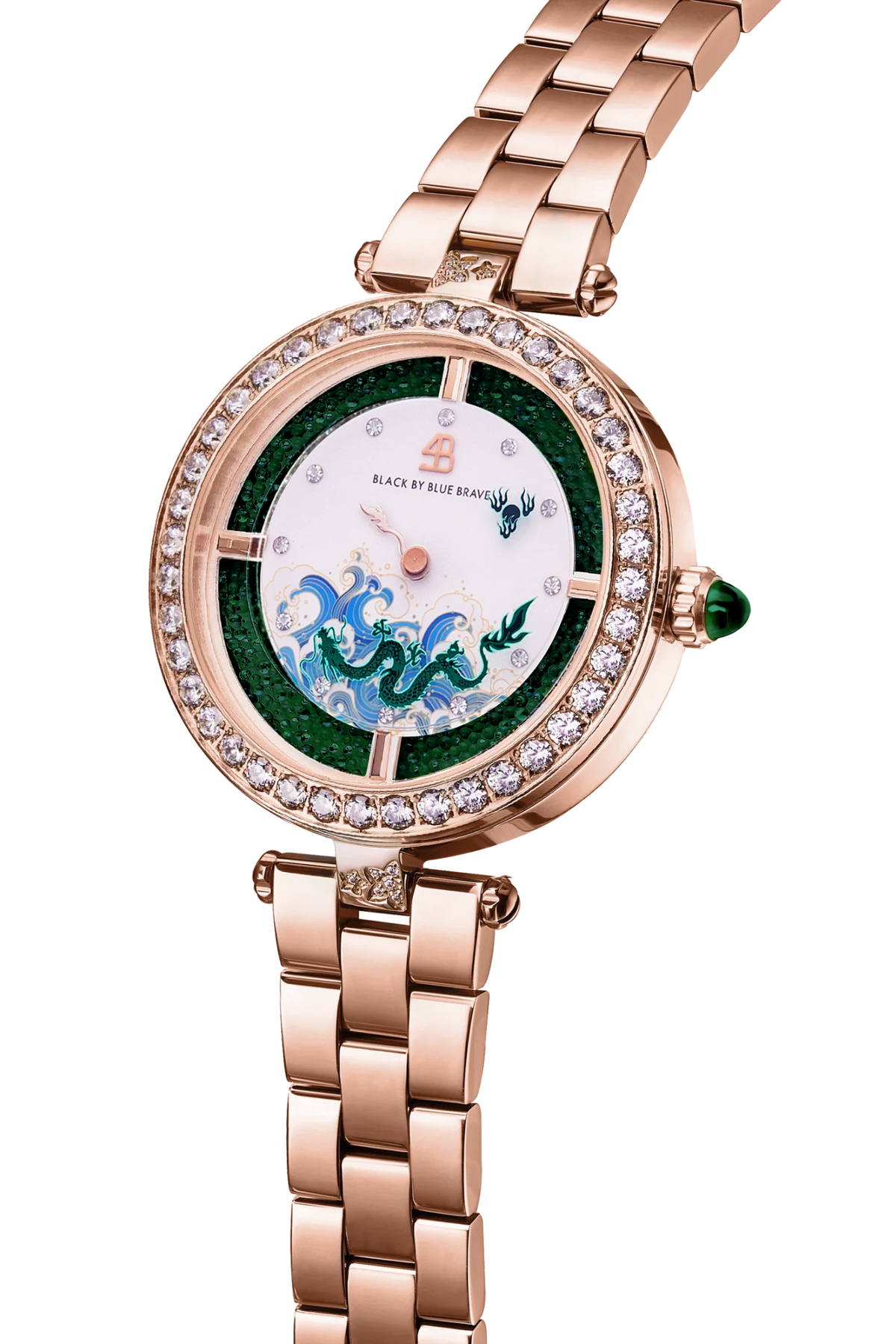 Orbita Dragon Rose Gold Bracelet Watch - BLACK BY BLUE BRAVE