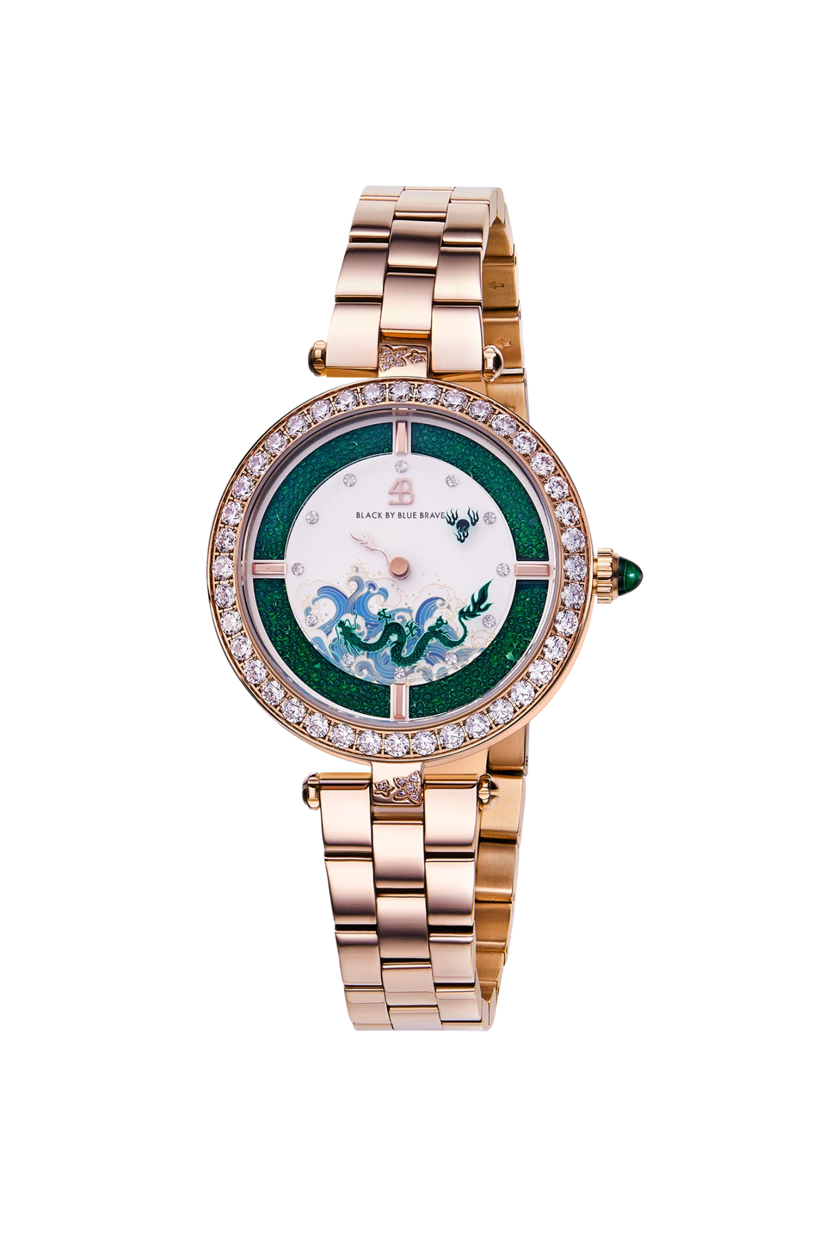Orbita Dragon Rose Gold Bracelet Watch - BLACK BY BLUE BRAVE