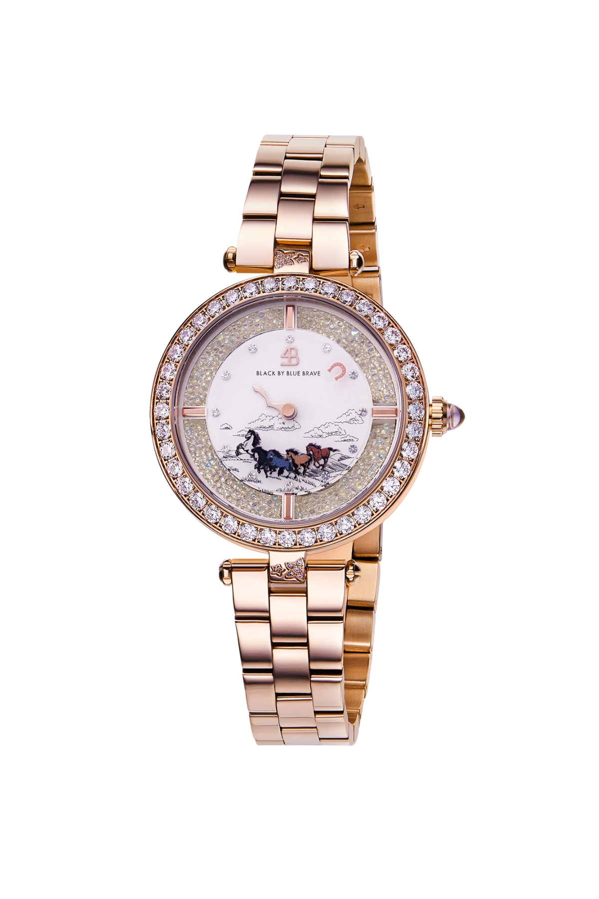 Orbita Horse Rose Gold Bracelet Watch - BLACK BY BLUE BRAVE
