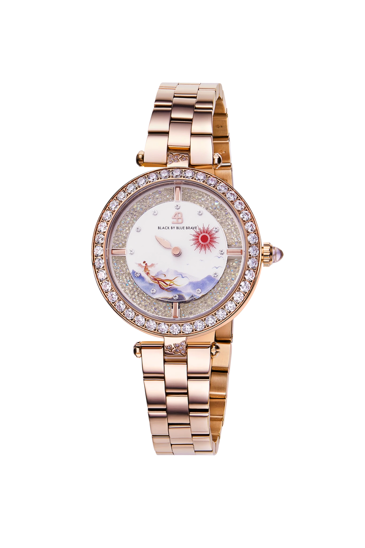 Orbita Rooster Rose Gold Bracelet Watch - BLACK BY BLUE BRAVE