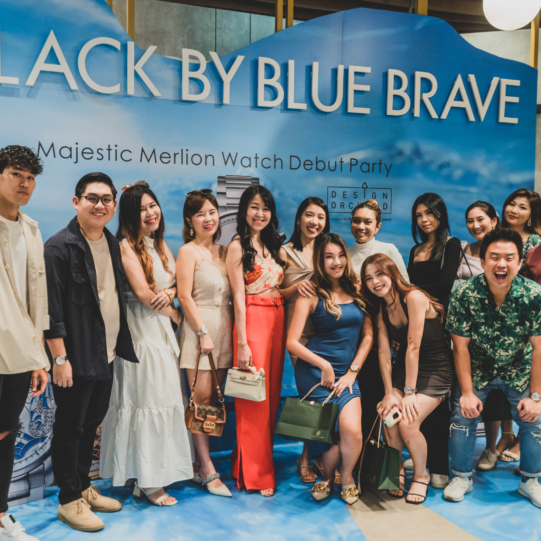 BLACK BY BLUE BRAVE Launches The Merlion Watch with a Spectacular Party