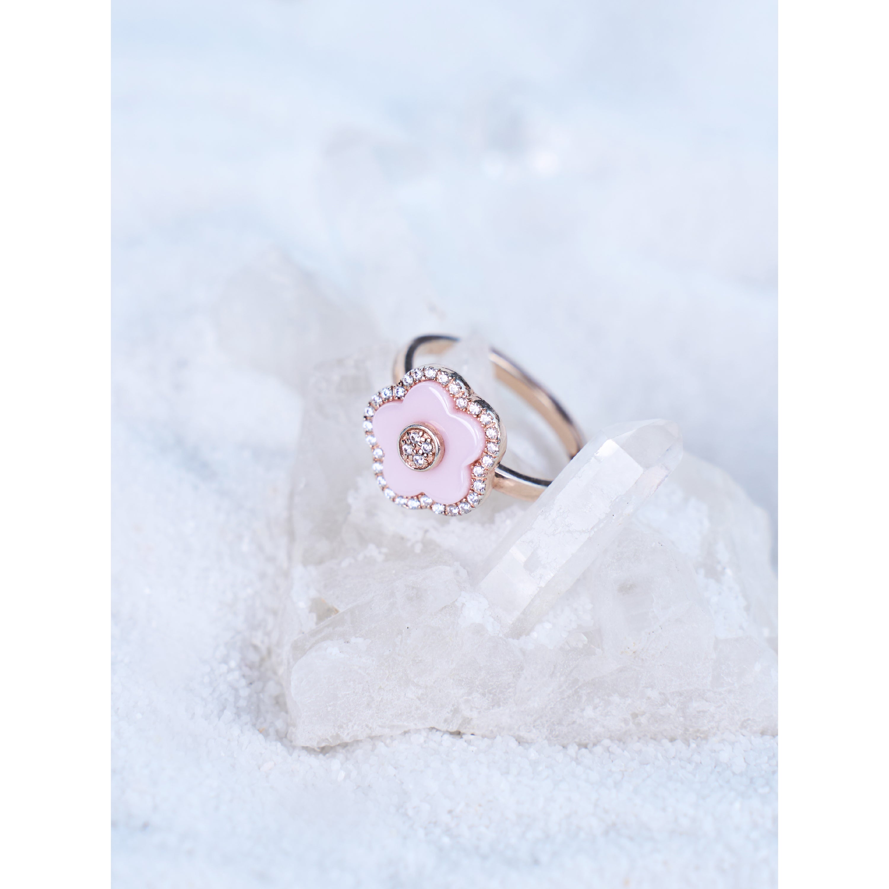 FLOWER CERAMIC RING