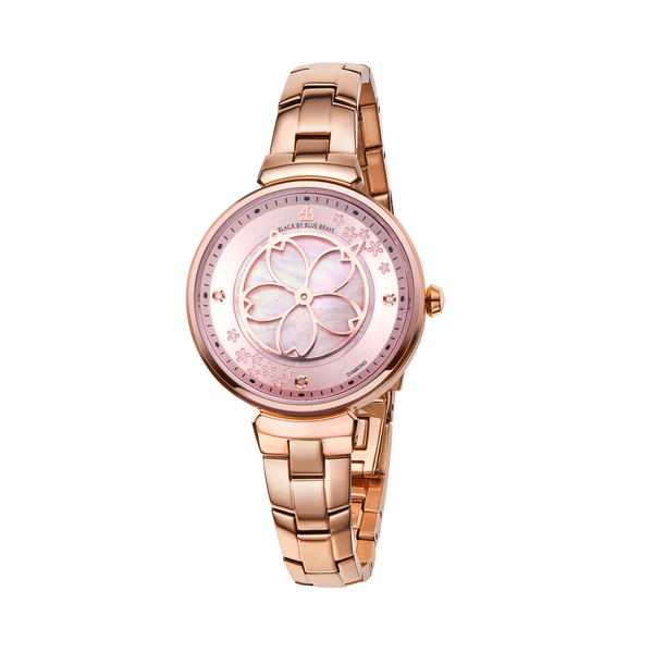 うめぼし様 18cm rosegoldブレスレット Cherry Blossom Watch | Sakura Petal Hand Rose Gold Bracelet Watch | 4B