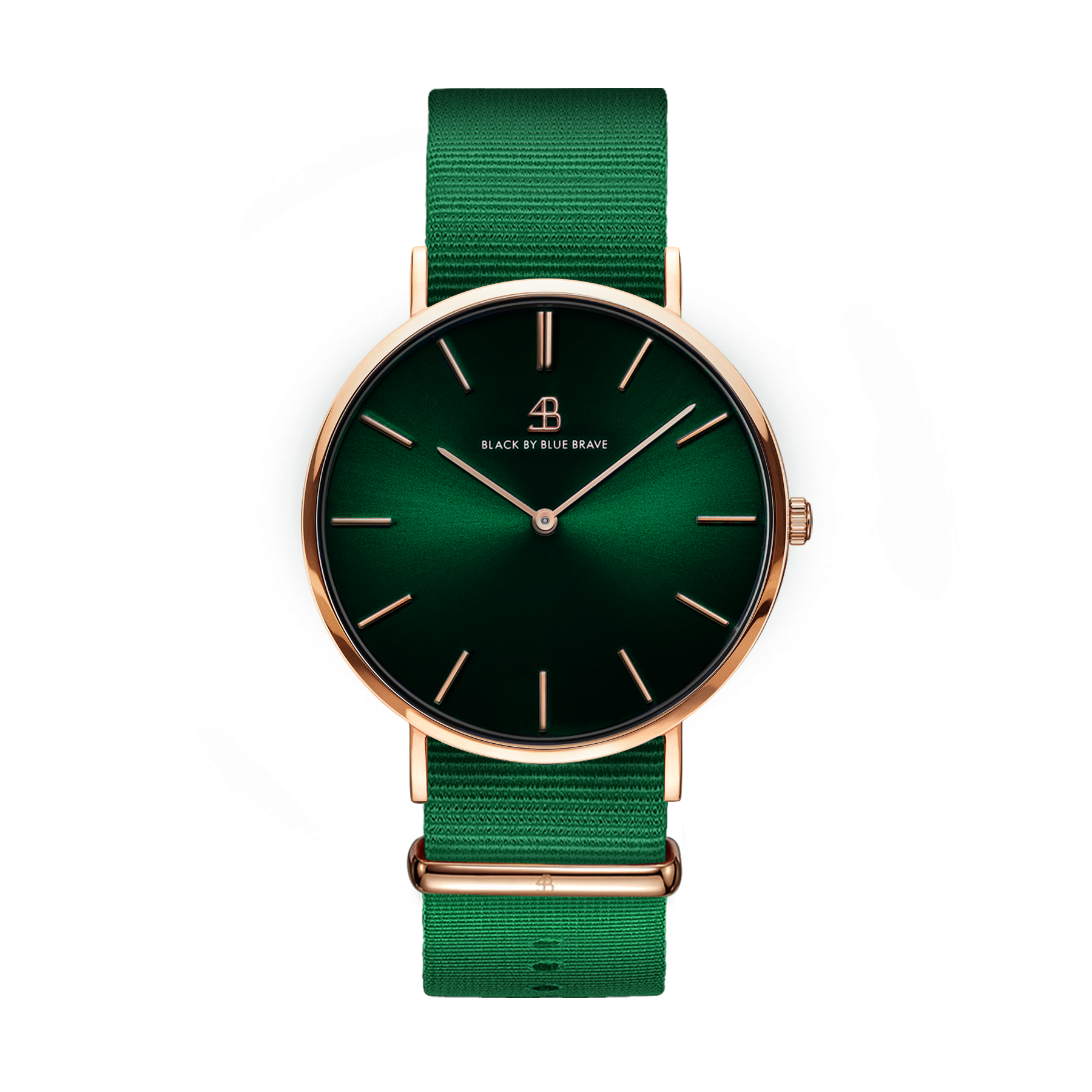 Classic 36mm/40mm Green Dial Rosegold Case Green Nylon Strap Watch