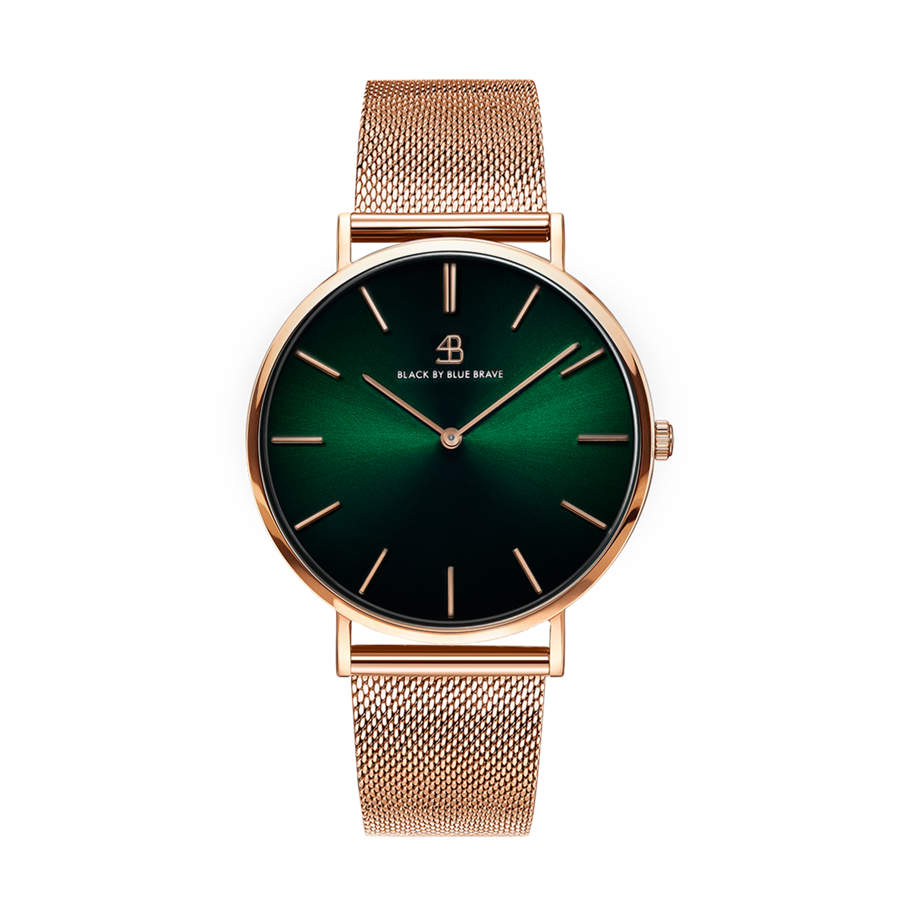 Classic 40mm Green Dial Rosegold Meshband Watch