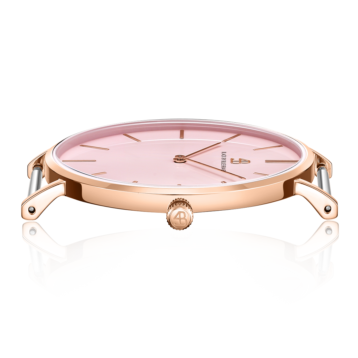 Classic 36mm Pink Dial Rosegold Meshband Watch