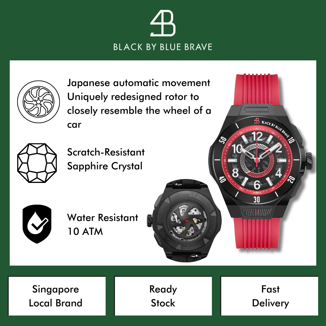 HS7 RED - BLACK BY BLUE BRAVE