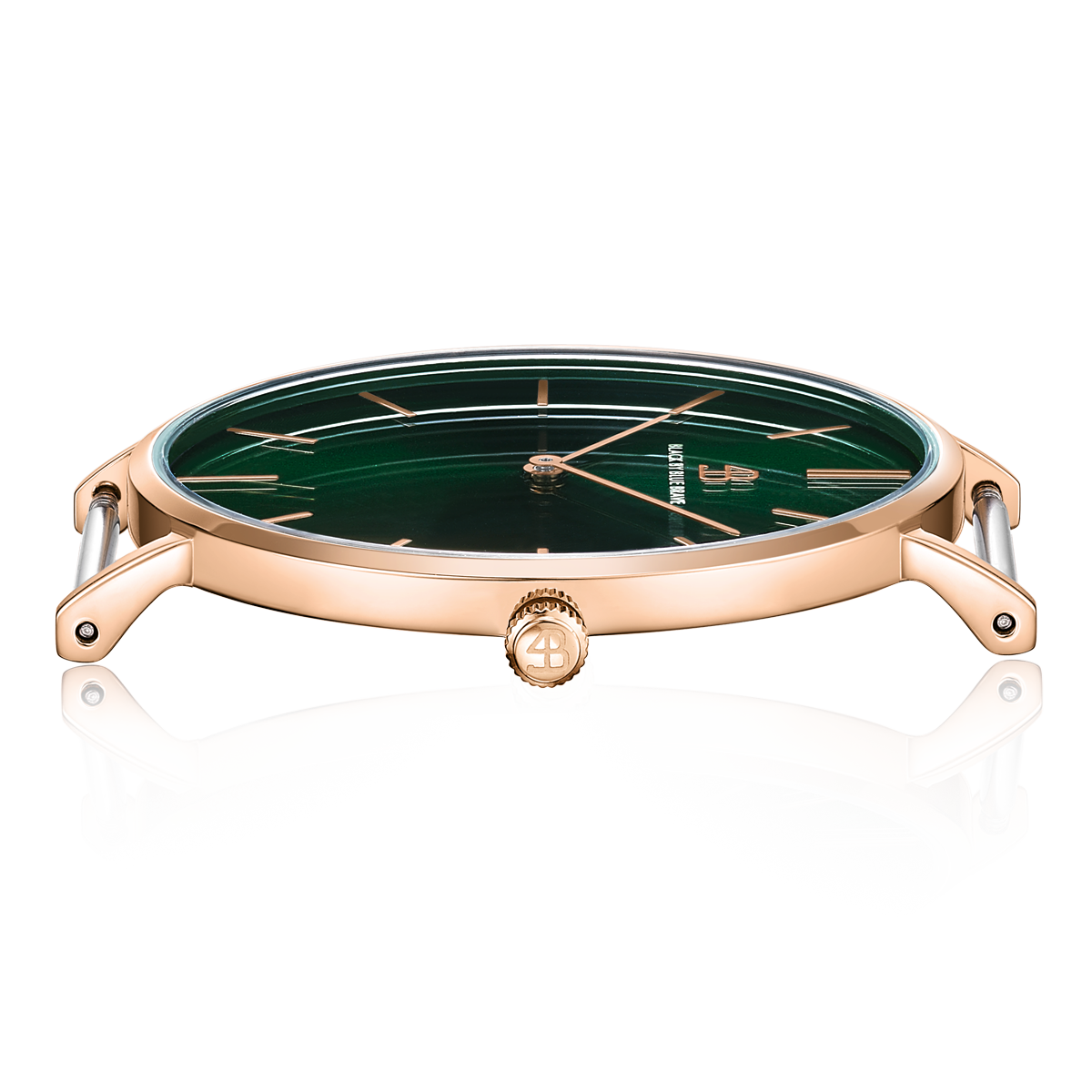 Classic 40mm Green Dial Rosegold Meshband Watch