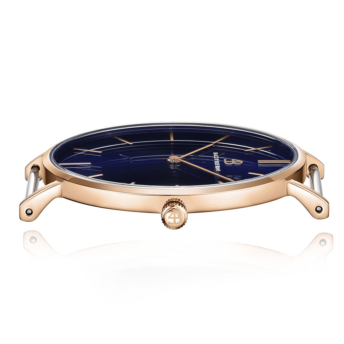 Classic 40mm Blue Dial Rosegold Case Blue Nylon Strap Watch
