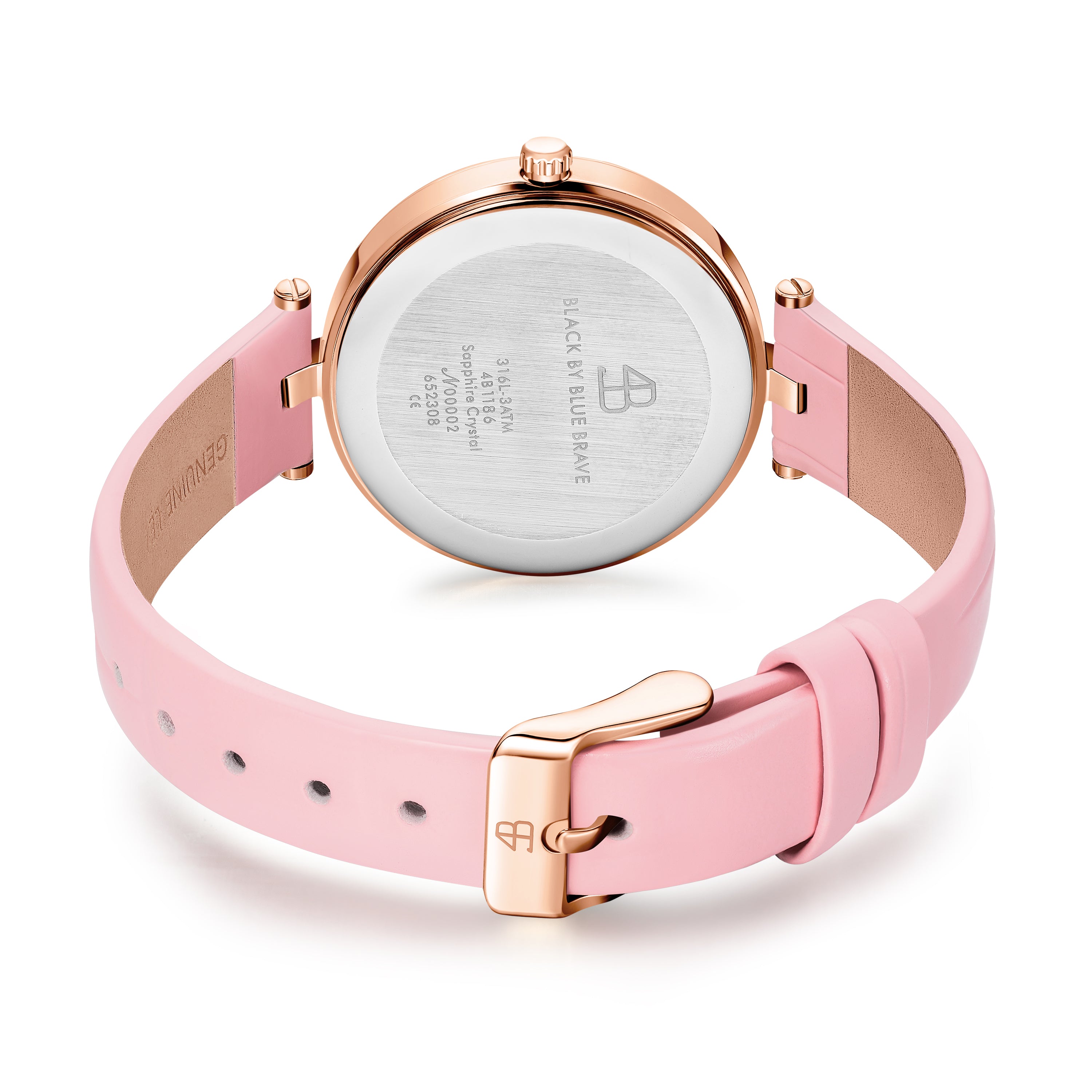 PINK BUTTERFLY LOVERS WATCH WITH BUTTERFLY LOVERS CLOVER BRACELET & NECKLACE