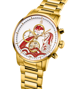 MERLION WATCH (GOLD WITH RED ACCENTS)