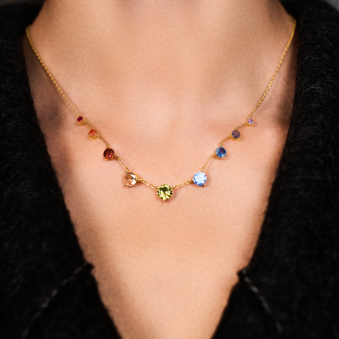 Love Wins Necklace Sterling Sliver Plating Gold 450mm