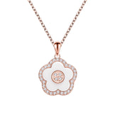 FLORAL CERAMIC NECKLACE - BLACK BY BLUE BRAVE