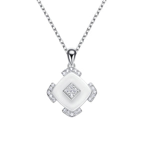DIAMOND CERAMIC NECKLACE - BLACK BY BLUE BRAVE