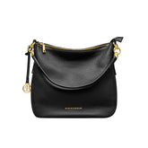AMK BLACK LEATHER HANDBAG - BLACK BY BLUE BRAVE