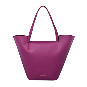 JEWEL PURPLE LEATHER HANDBAG - BLACK BY BLUE BRAVE