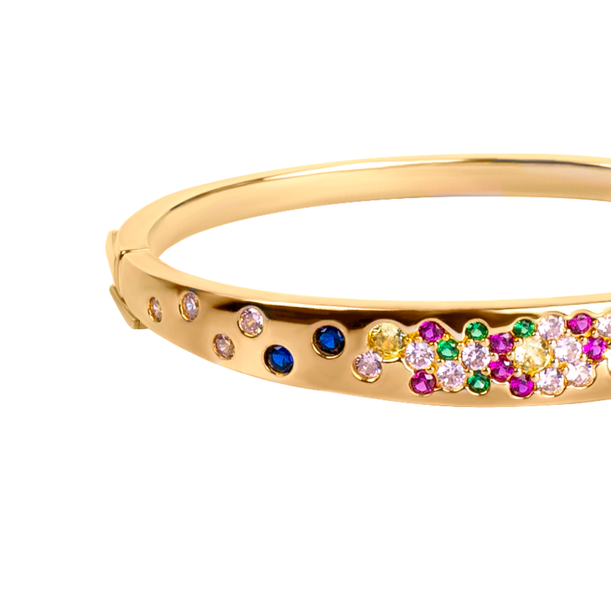 Love Wins Rainbow Zirconia Bracelet (Sterling Sliver, Gold Plated)