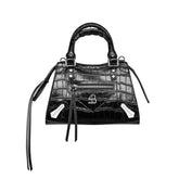 313 BLACK SMALL LEATHER HANDBAG (LIMITED EDITION) - BLACK BY BLUE BRAVE