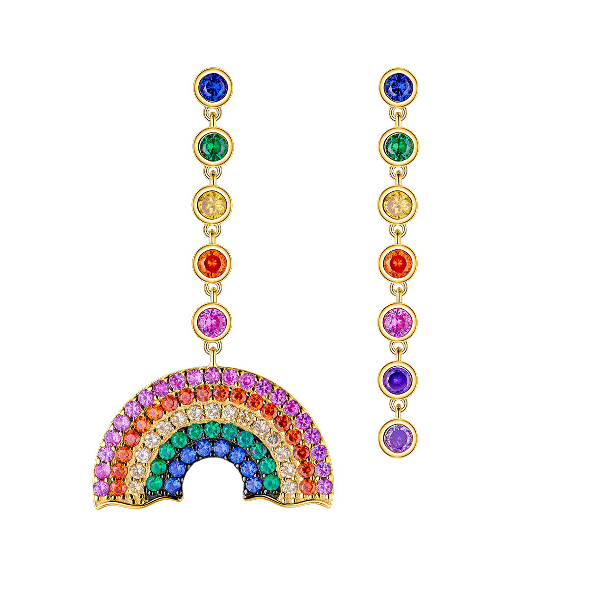 Love Wins 2024 Couple Watch and Jewellries (Radiant Bracelet & Rainbow Earrings)