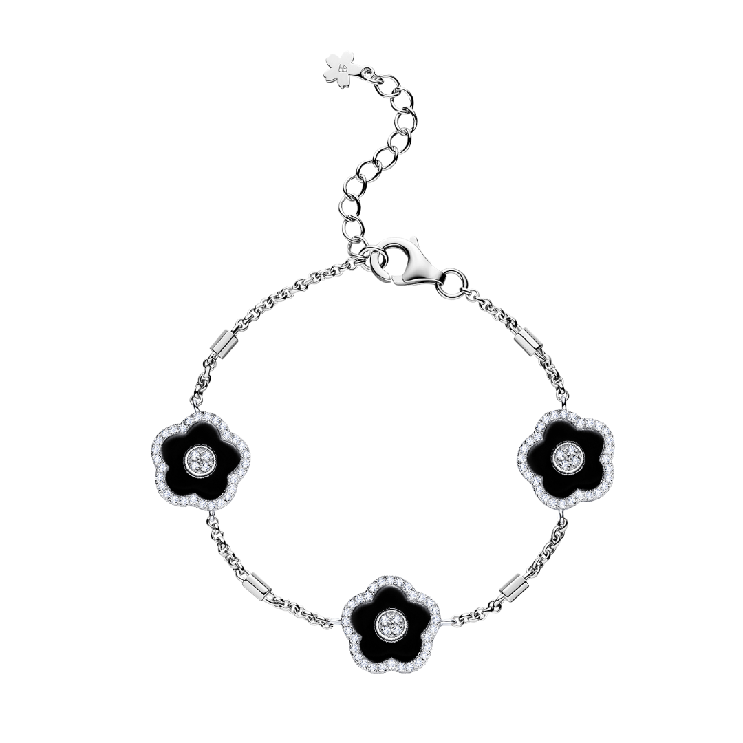 Jewelry Bracelet-Cherry Blossom Black Bracelet