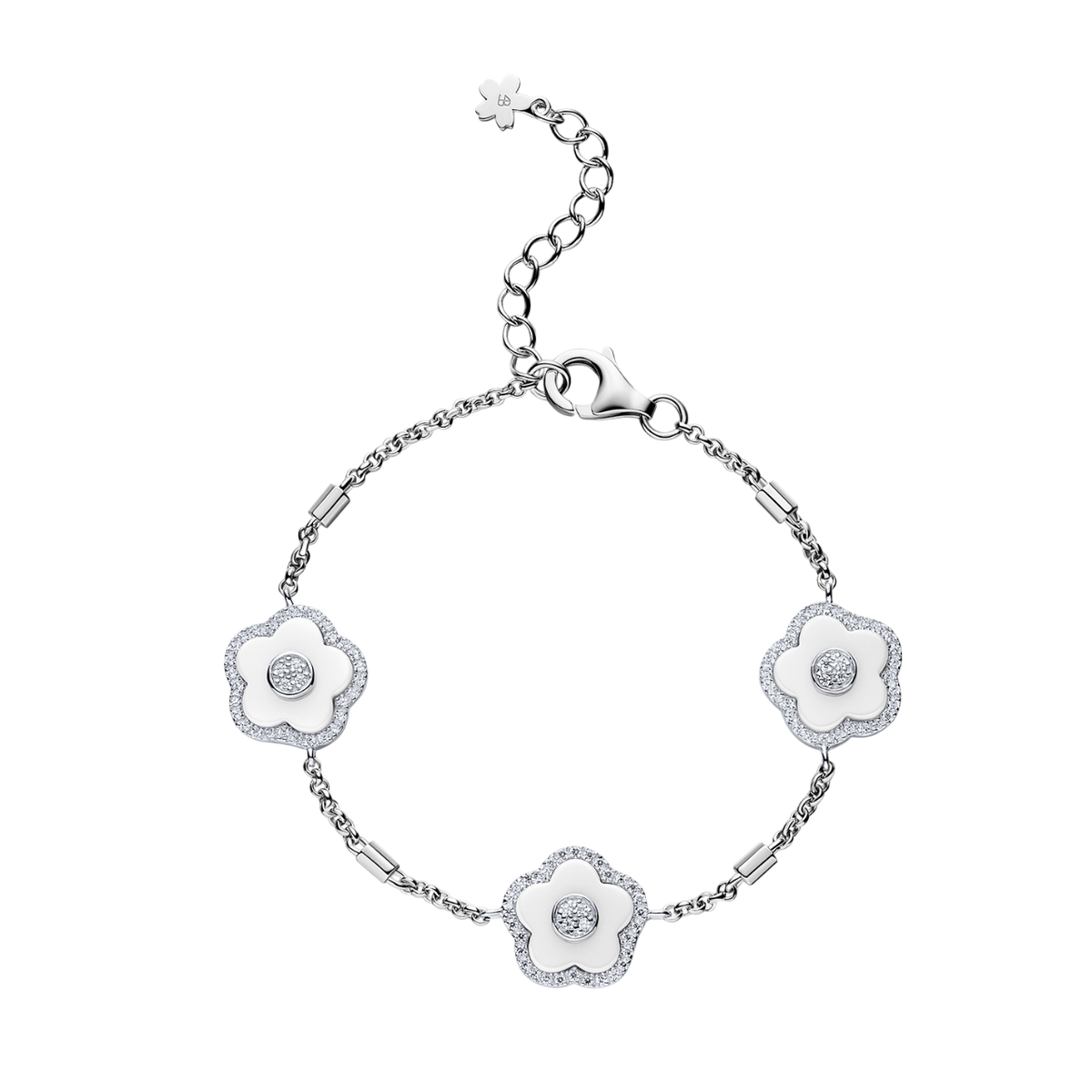 [Scudo]★Flower Shell Glossy Bracelet Slim White★ BLOSSOM - BLOSSOM - SCUDO