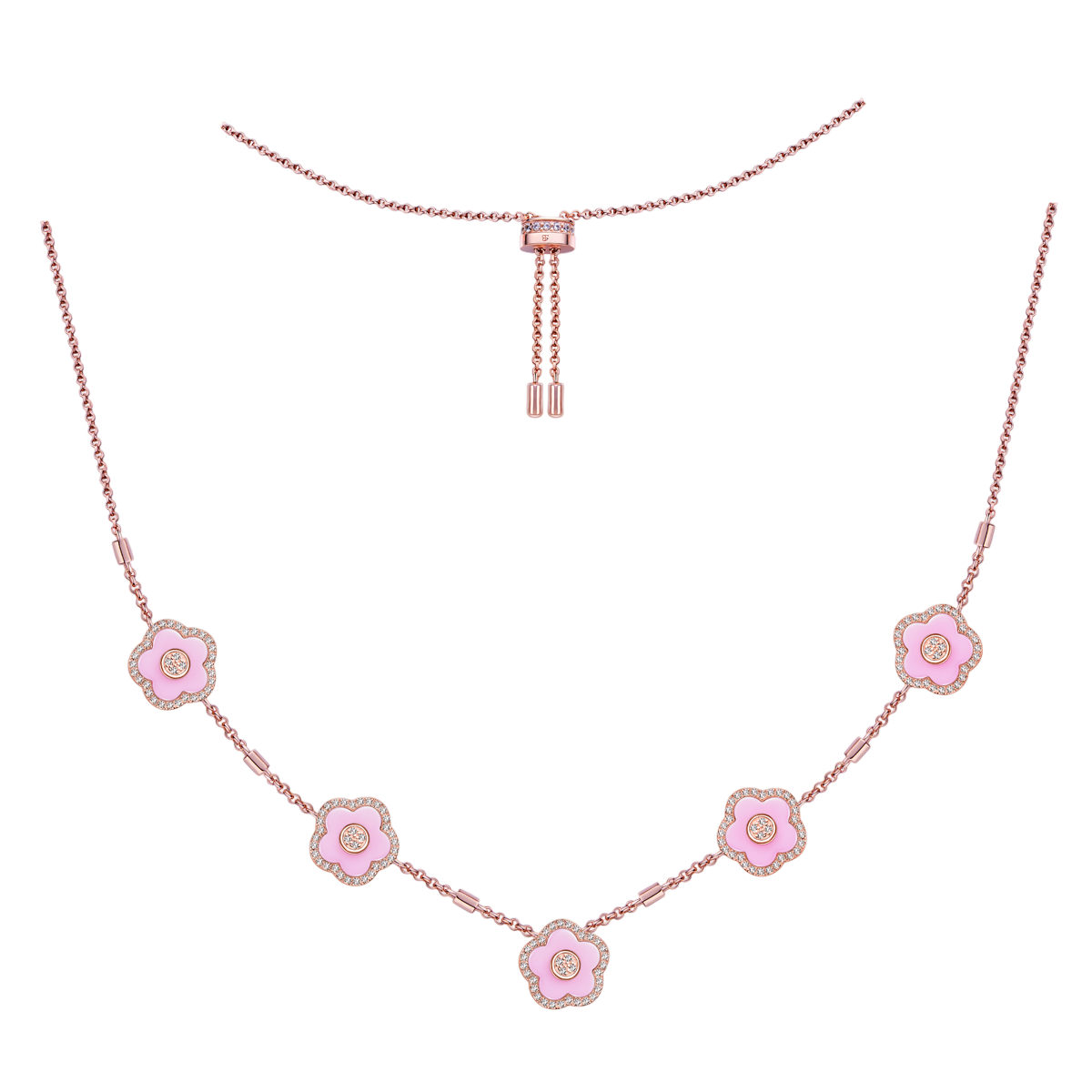 Jewelry Necklace -Cherry Blossom Pink Necklace