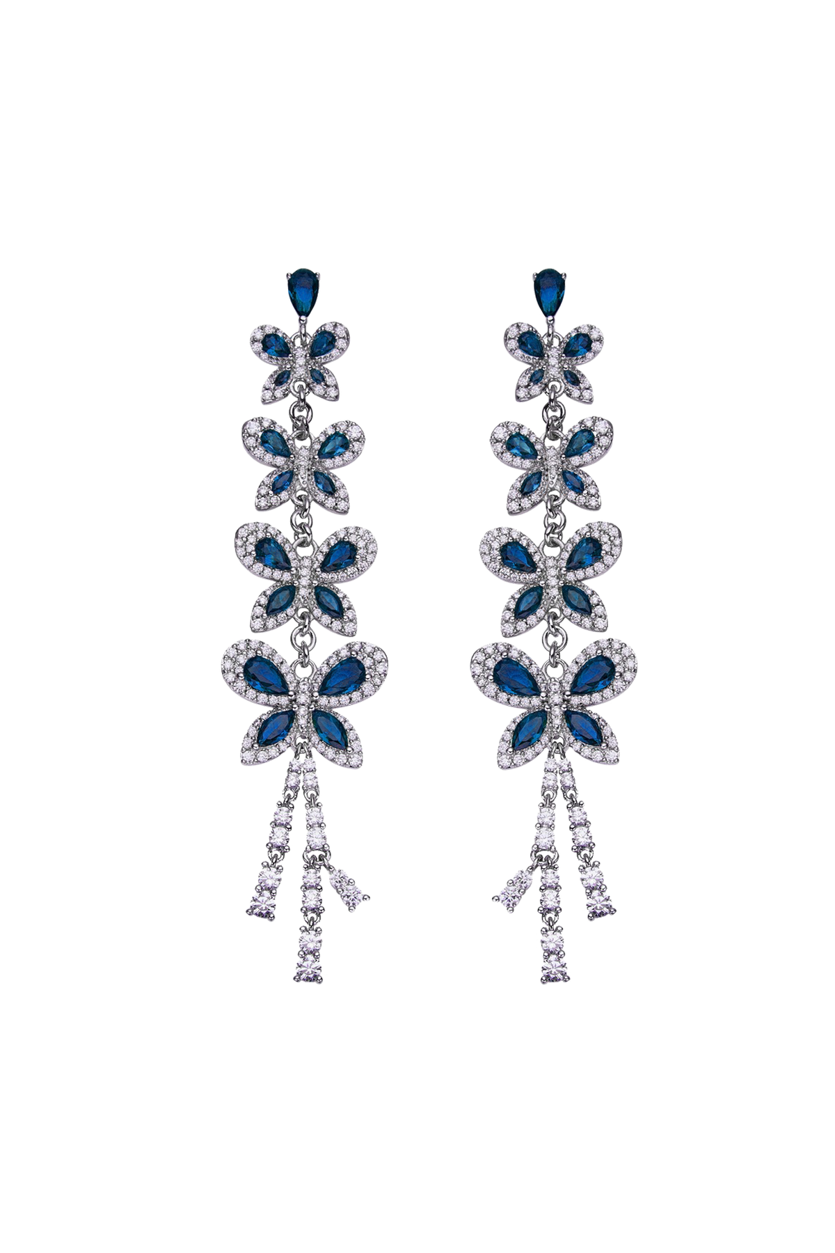 Butterfly Garden Earrings Silver