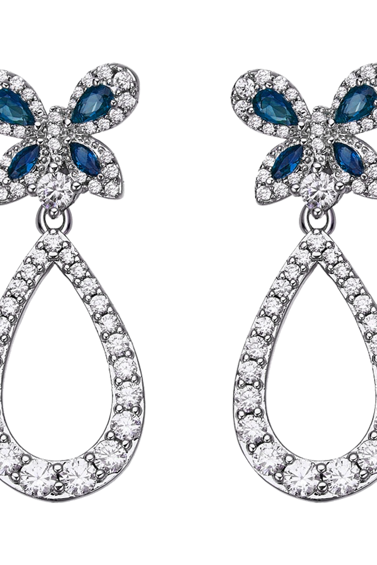 Butterfly Garden Earrings Silver