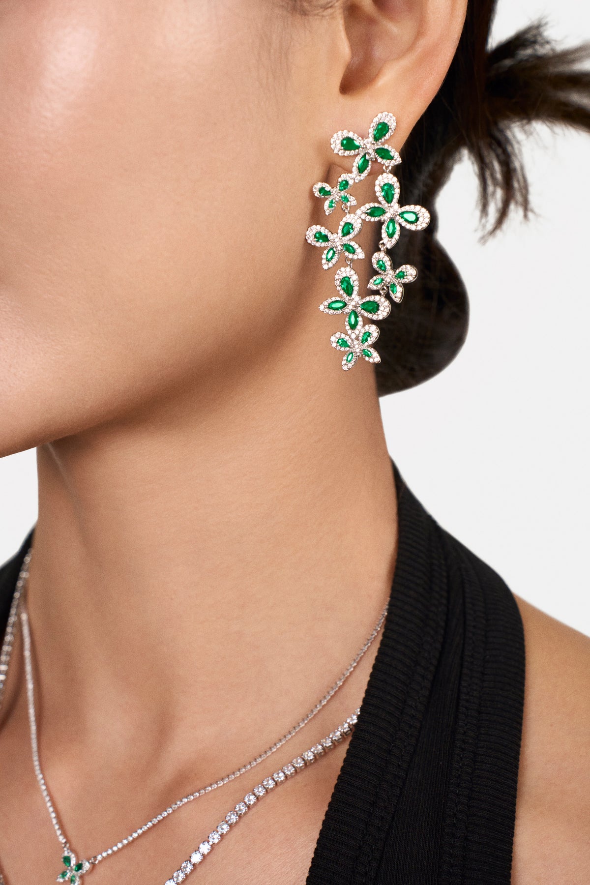 Butterfly Garden Earrings Silver