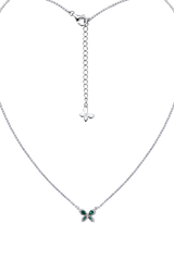 Butterfly Garden Necklace Silver