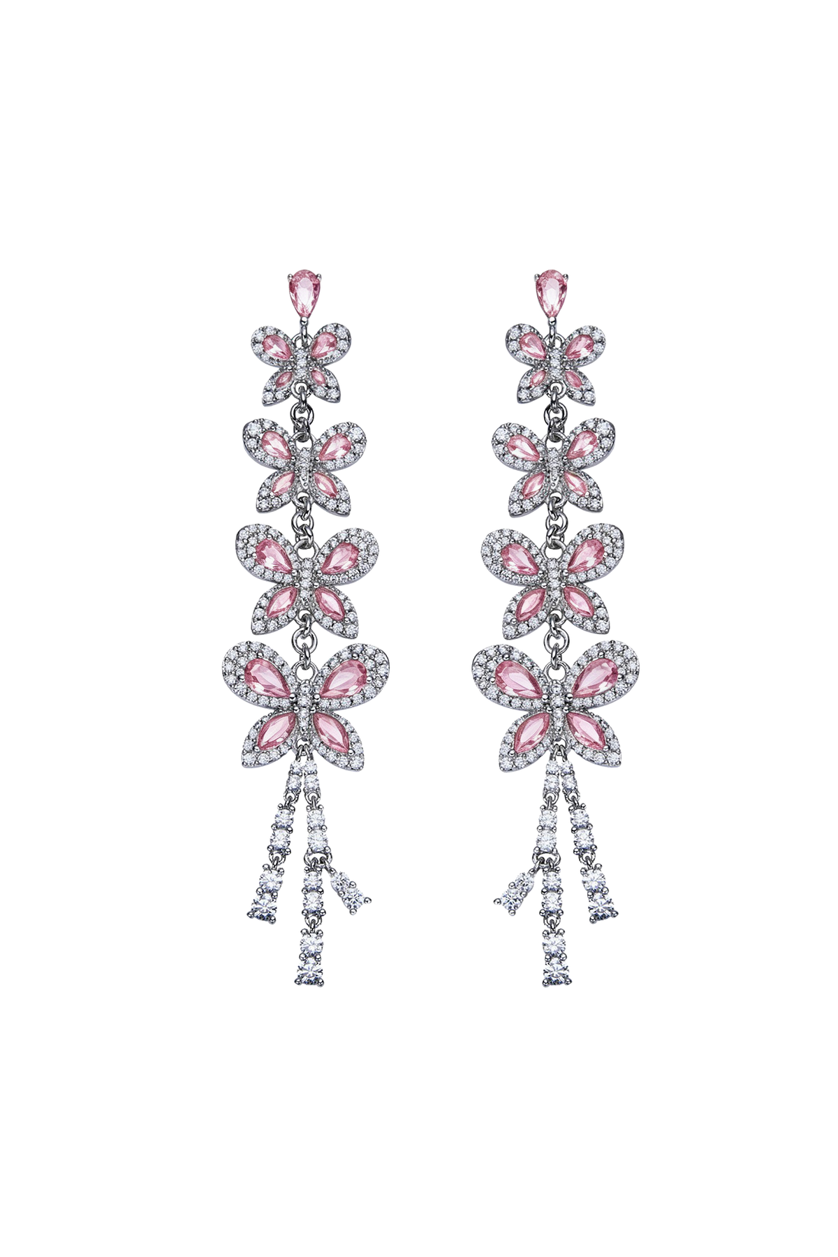 Butterfly Garden Earrings Silver