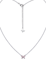 Butterfly Garden Necklace Silver