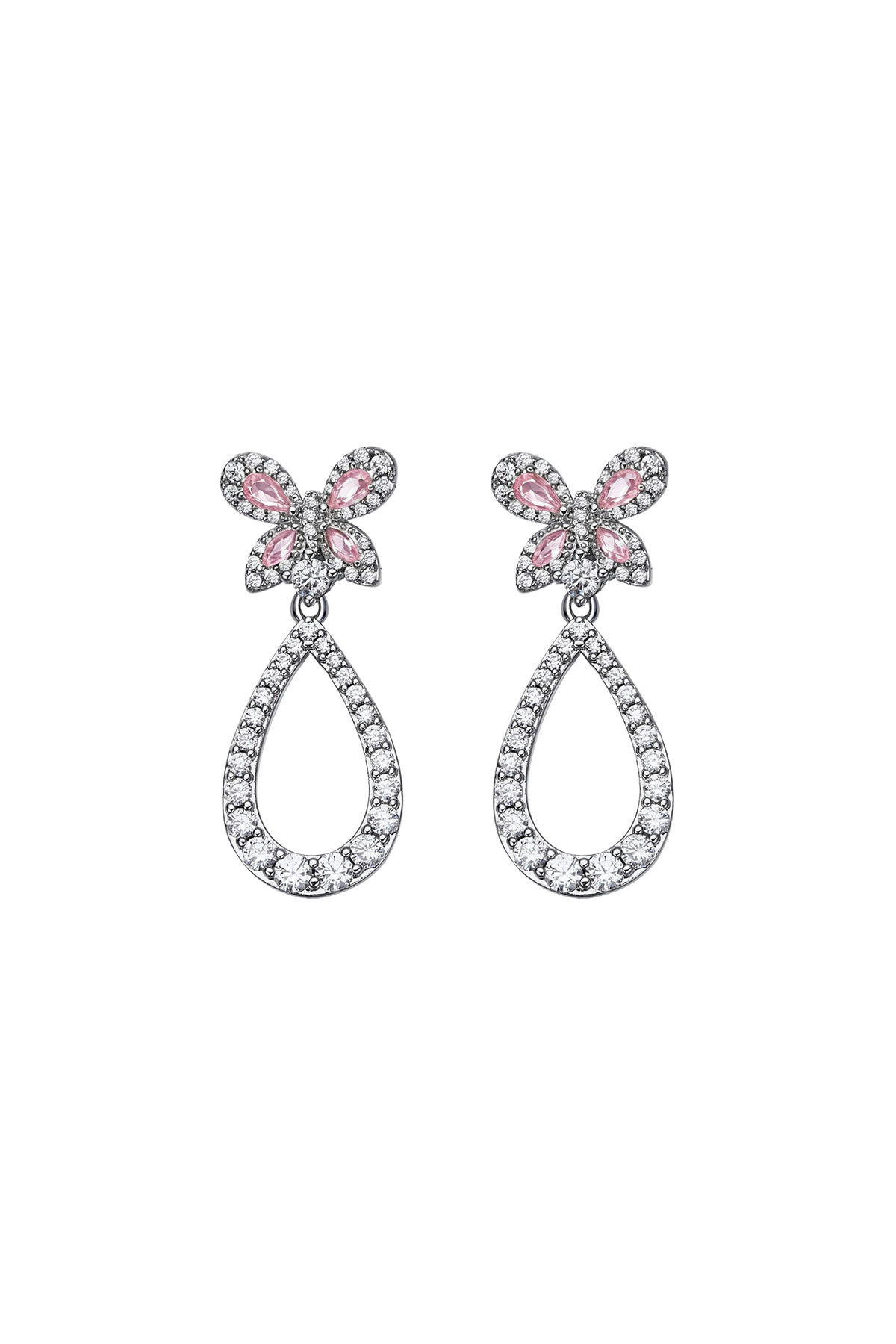 Butterfly Garden Earrings Silver