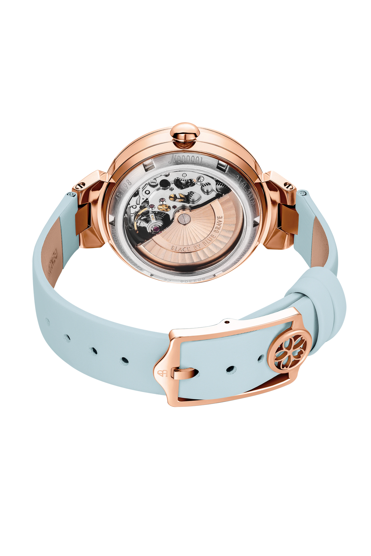 Cherry Blossom Automatic Blue Dial Rose Gold Watch