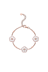 Cherry Blossom Ceramic Bracelet Rose Gold