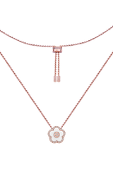 Cherry Blossom Ceramic Necklace Rose Gold