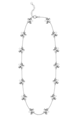 Cherry Blossom Gleam Necklace Silver