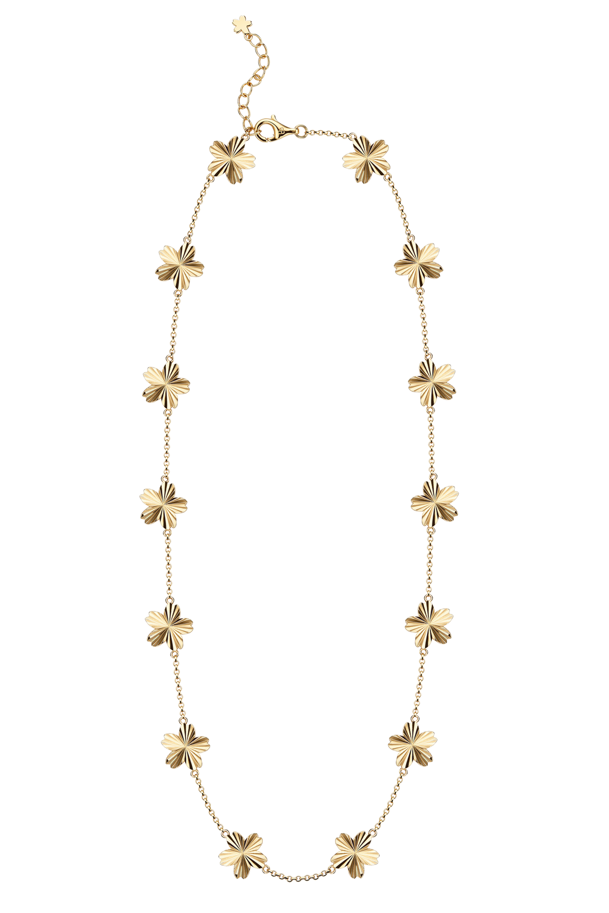 Cherry Blossom Gleam Necklace Gold